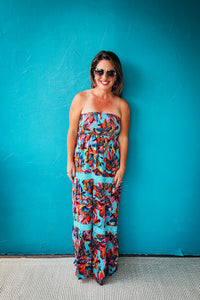 Carolina Boho Tropical Maxi Dress