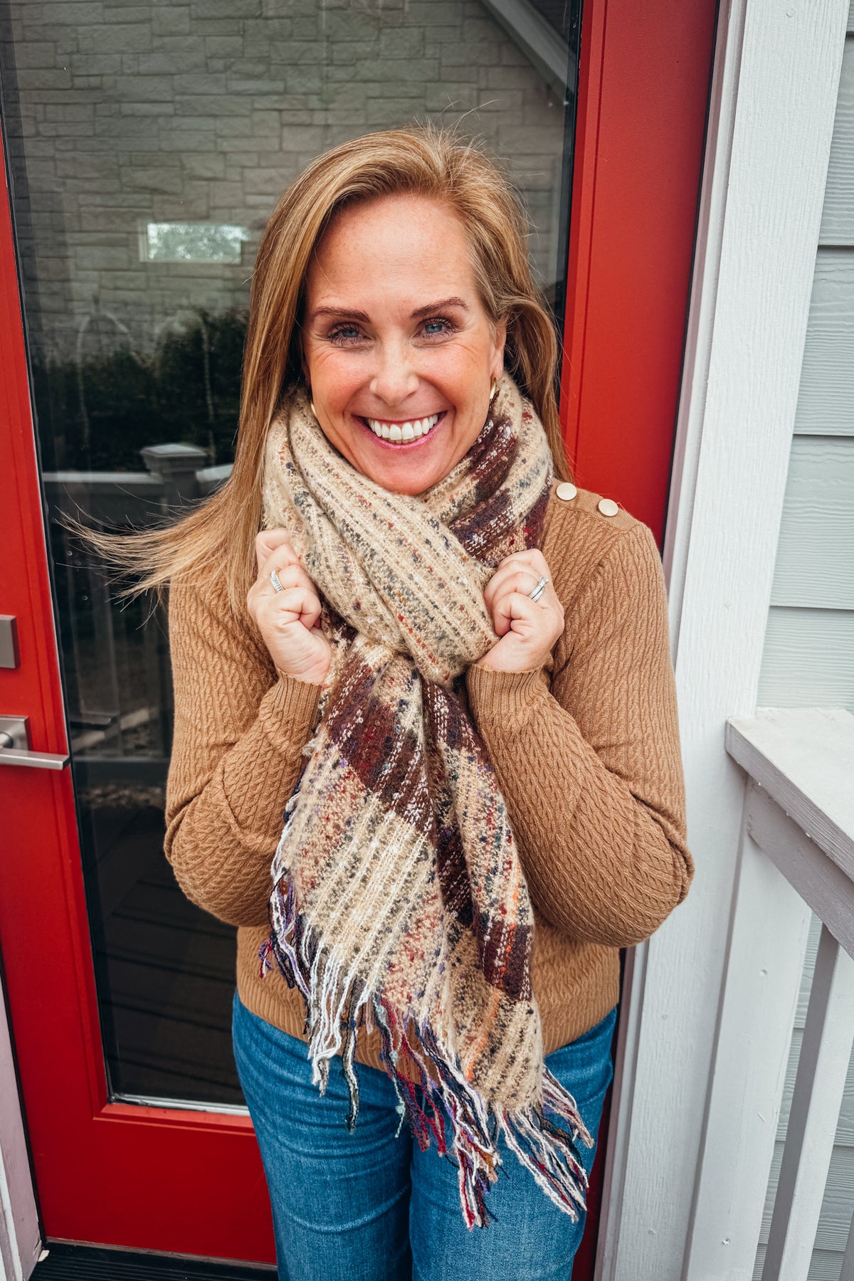 Multi Color Oblong Scarf