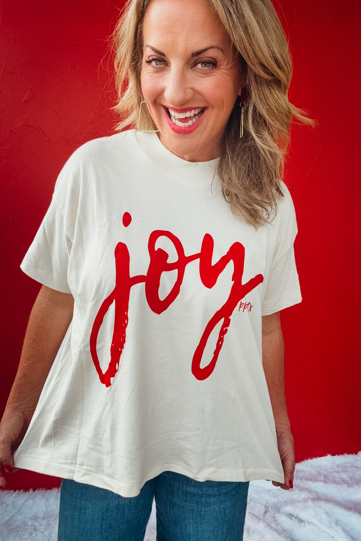 Joy Hi Lo Graphic Tee