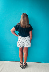 Skye High Waist Polka Dot Cotton Shorts
