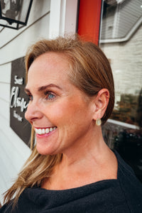 Crystal Teardrop Stud Earring