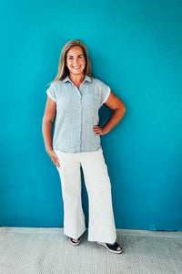 Maggie Cotton Gauze Button Down Shirt