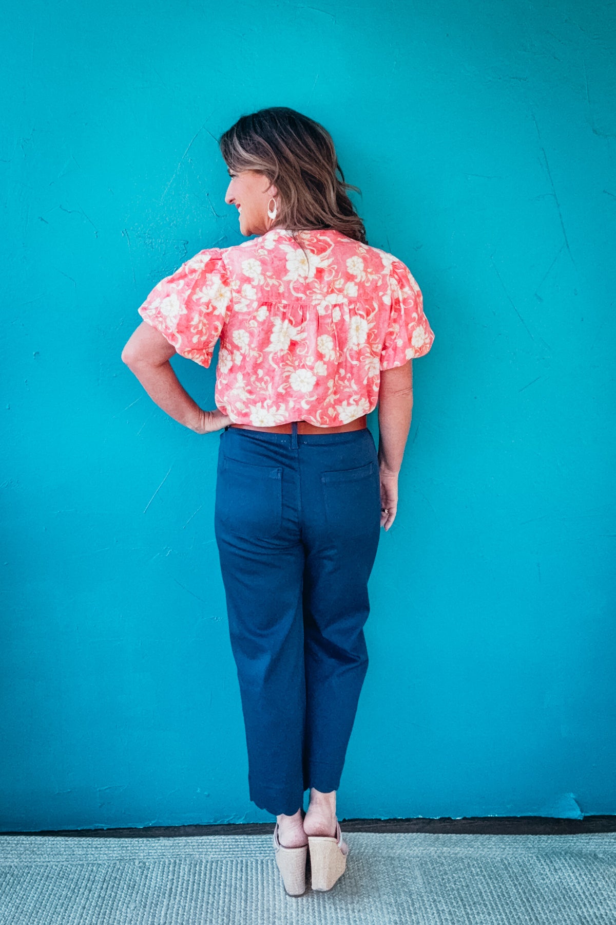 Brooke Floral Button-Front Top
