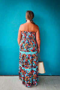 Carolina Boho Tropical Maxi Dress