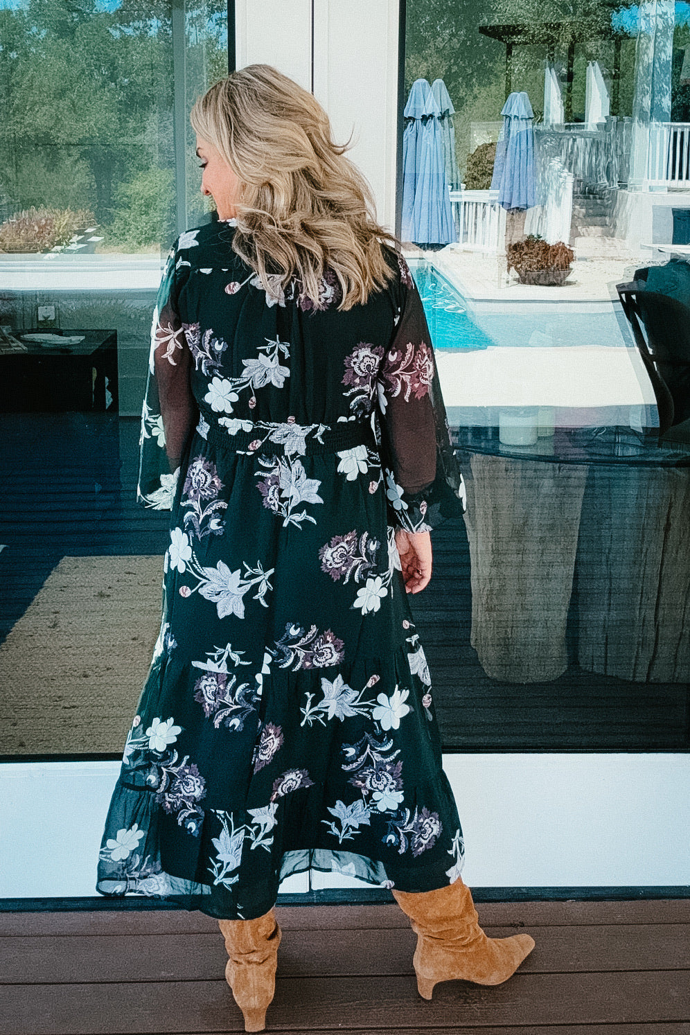 danielle midi dress Danielle Floral Midi Dress