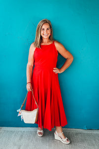 Camille Halter A Line Midi Dress