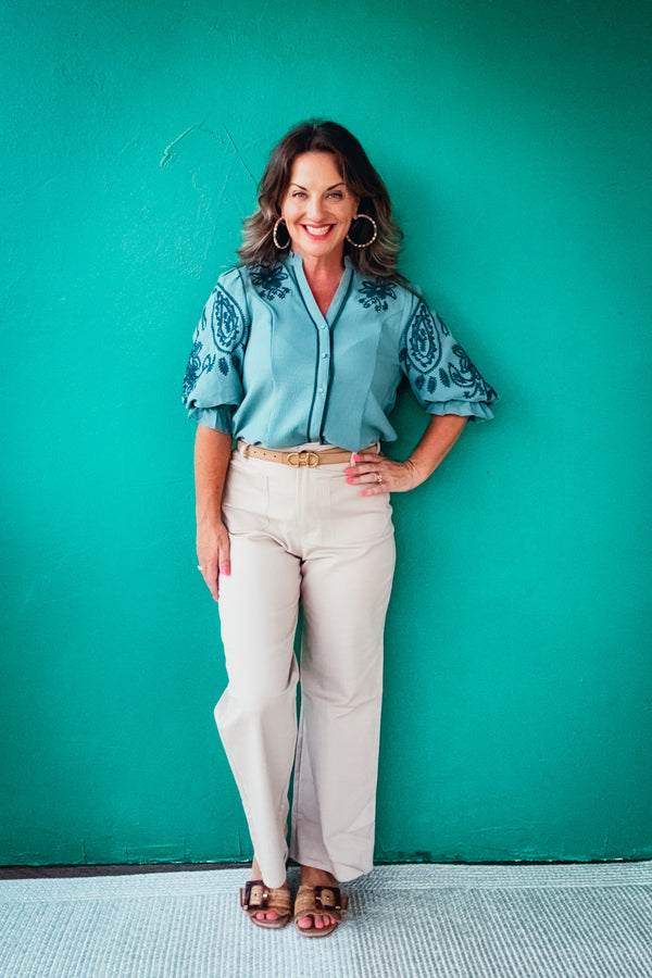 Claire Wide Leg Crop Pants