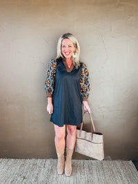 Ophelia Embroidered Sleeve Dress