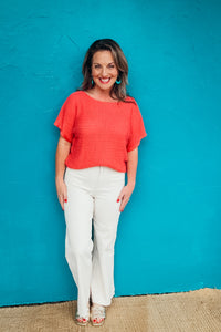 Katrina Short Sleeve Knit Sweater