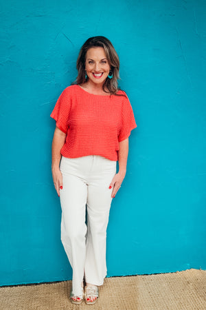 Katrina Short Sleeve Knit Sweater