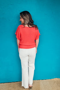 Katrina Short Sleeve Knit Sweater