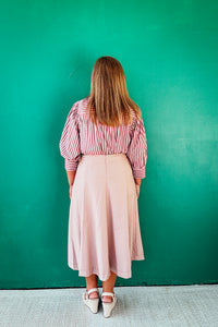 Bridget Striped Button Down Blouse