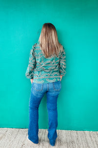 Vera Eyelet Long Sleeved Top