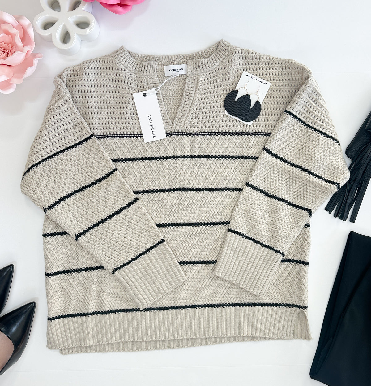 Elizabeth Striped Sweater