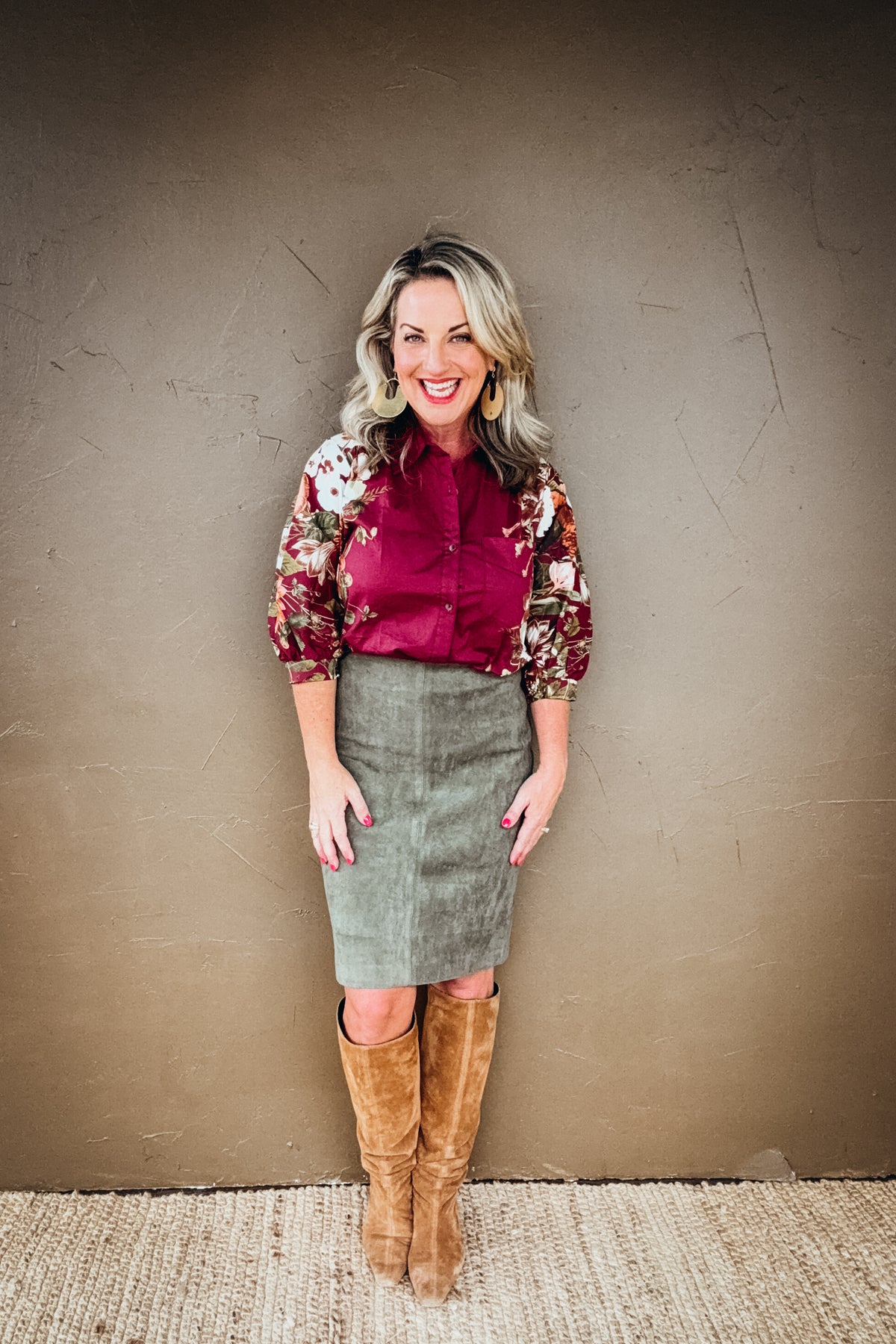 Celeste Floral Button Down Top