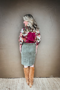 Celeste Floral Button Down Top