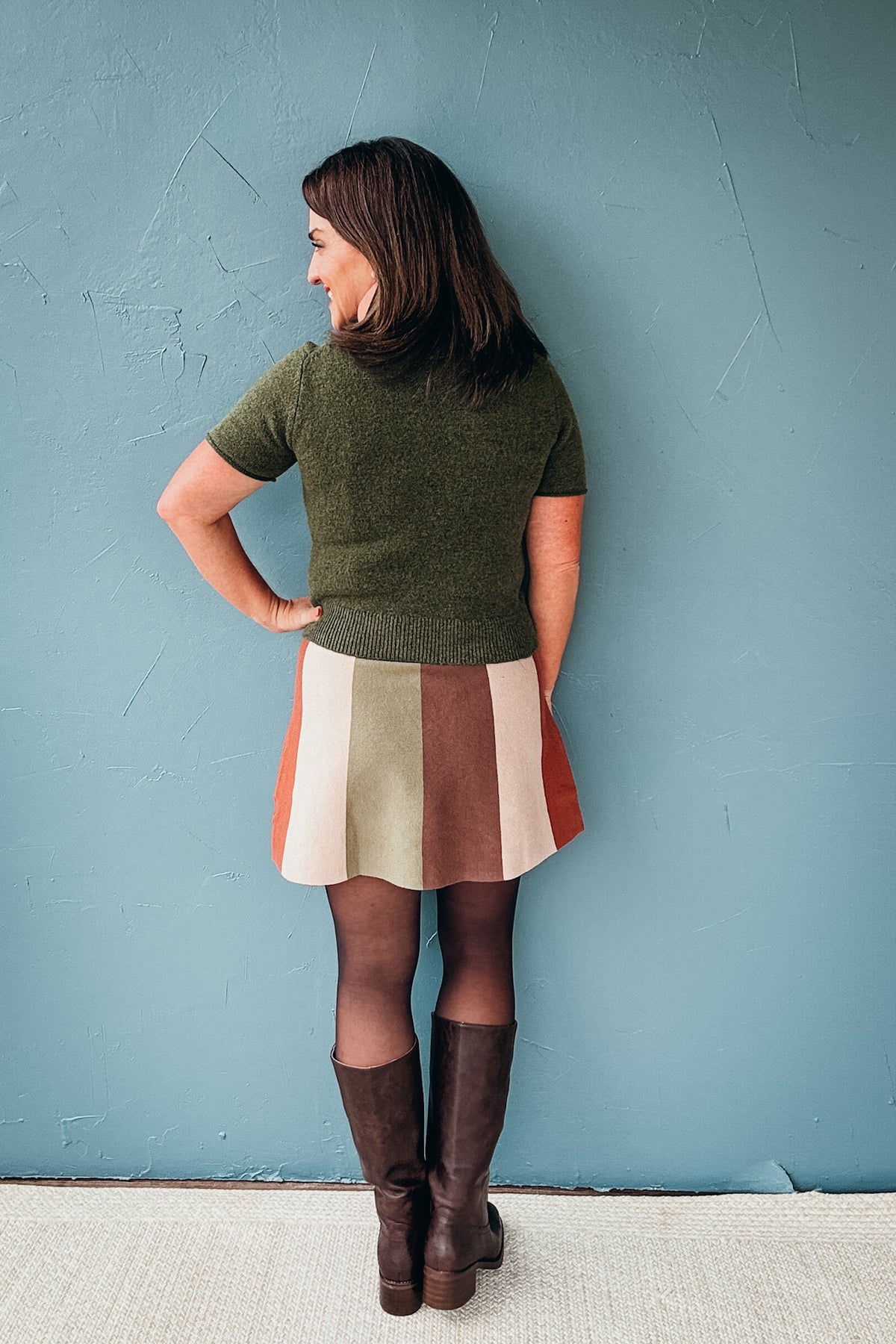 Hazel Mock Neck Short Sleeve Sweater