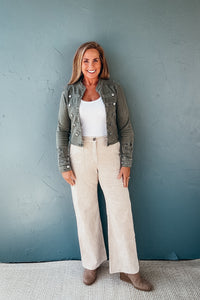 Dylan Military Double-Button Cotton Jacket