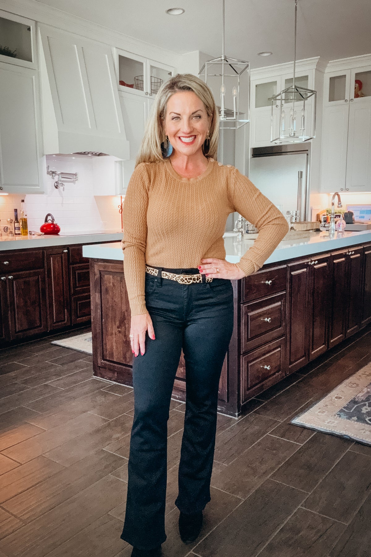 Isabelle Fine Cable Knit Sweater