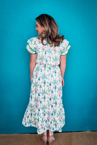 Betsy Mix Floral Midi Dress