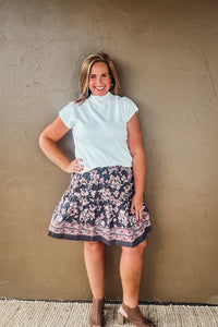 Sienna Dolman Short Sleeve Lightweight Sweater White