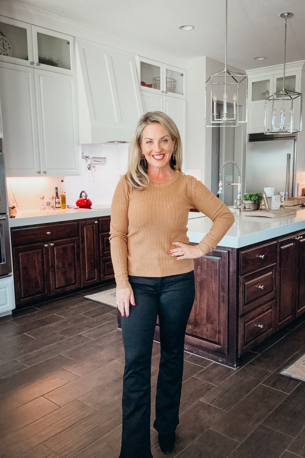 Isabelle Fine Cable Knit Sweater