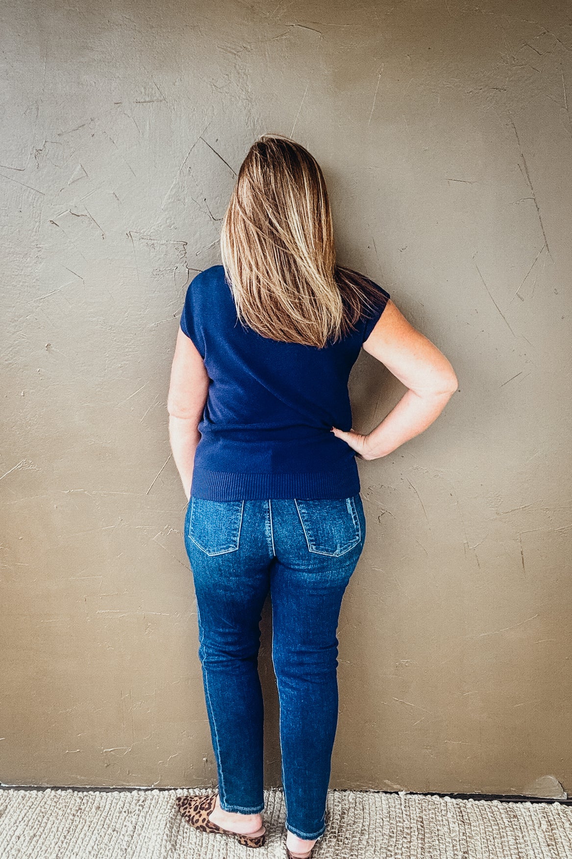 Reese Fab Ab High Waist Ankle Slim Straight Leg Jeans