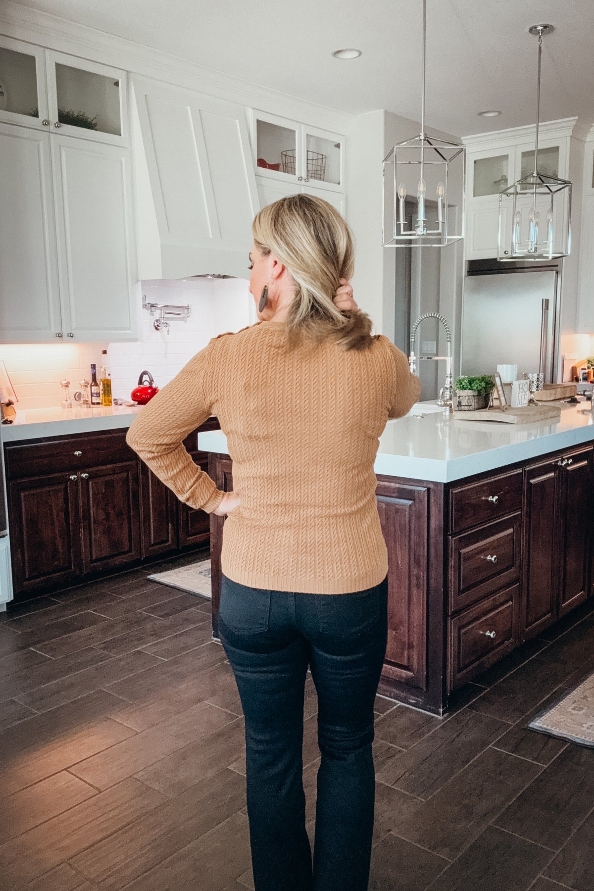 Isabelle Fine Cable Knit Sweater