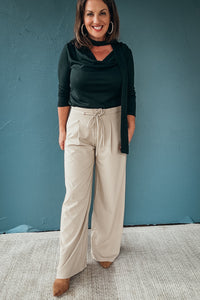 Amelie Solid Wide Leg Pants