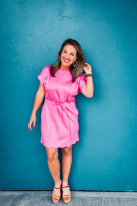 Kerry Luxeknit Scalloped Hem Mini Dress