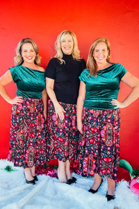 Emerald Eve Velvet Top