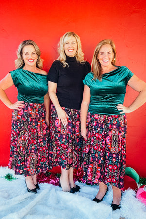 Emerald Eve Velvet Top