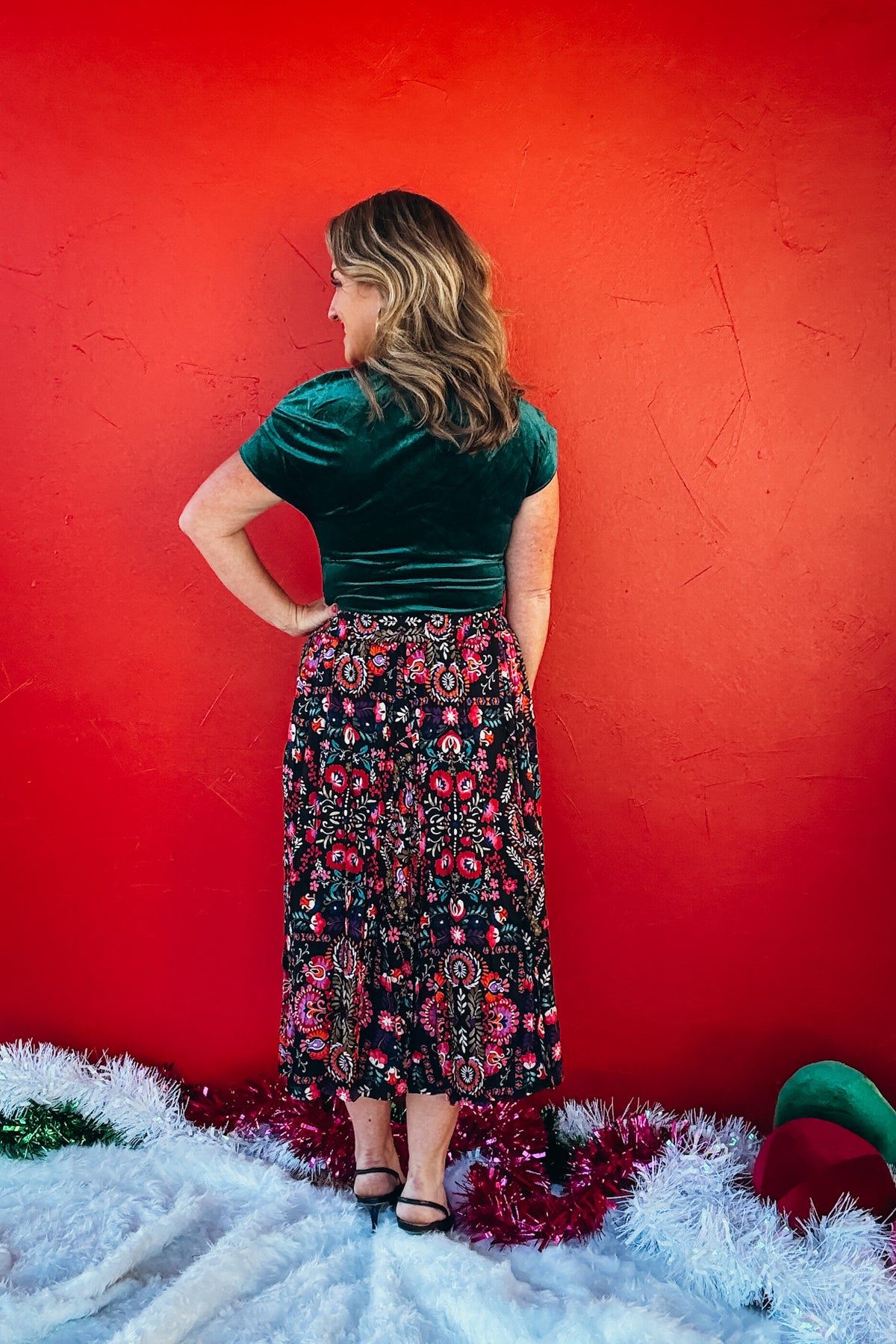 Emerald Eve Velvet Top