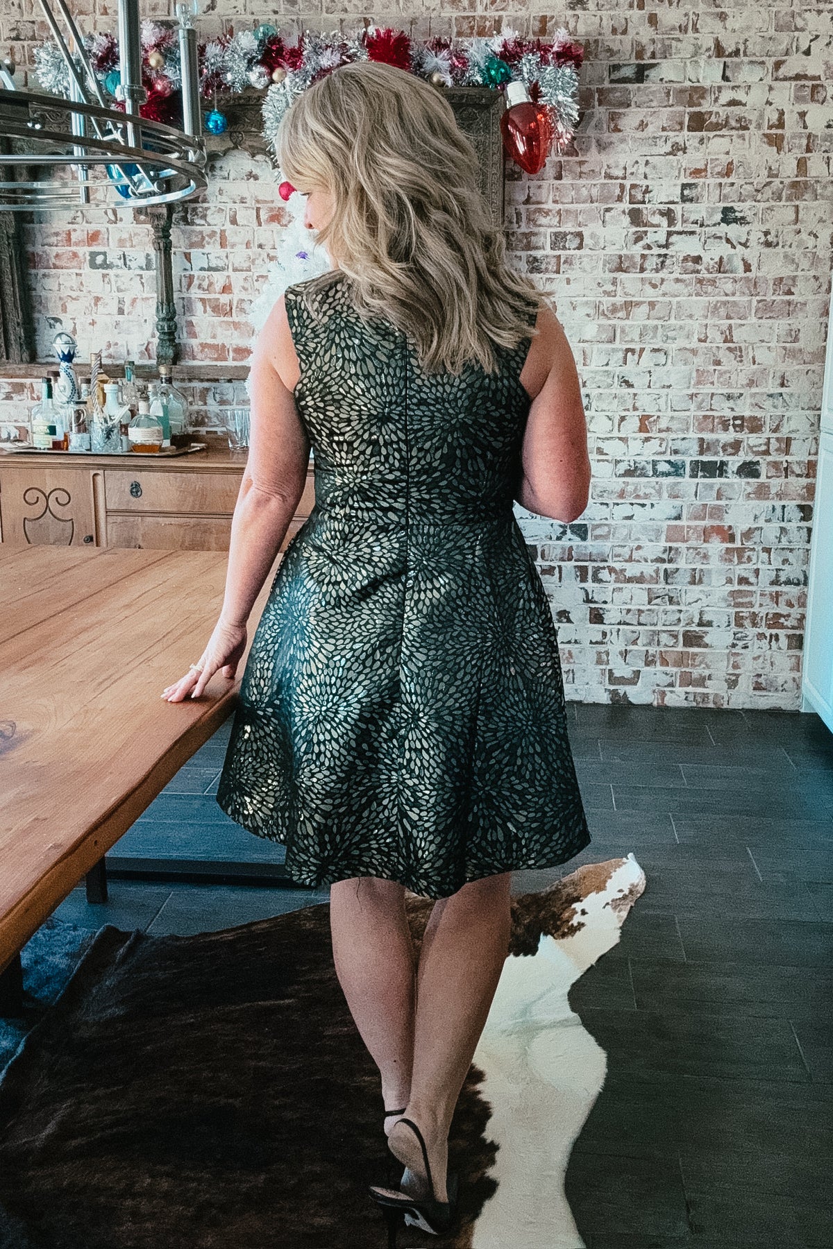 Julianna Jacquard A Line Mini Dress Julianna Jacquard A Line Mini Dress