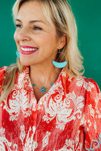 Kendra Turquoise Gold Necklace