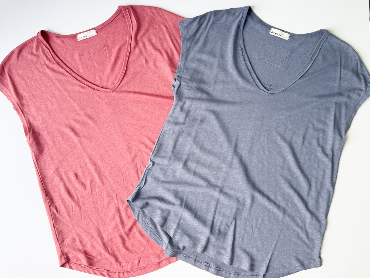 Riley Raw Edge Linen Tee