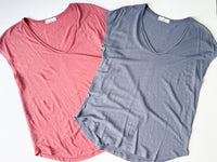 Riley Raw Edge Linen Tee