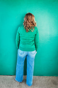 Lucy Lightweight Green Sweater