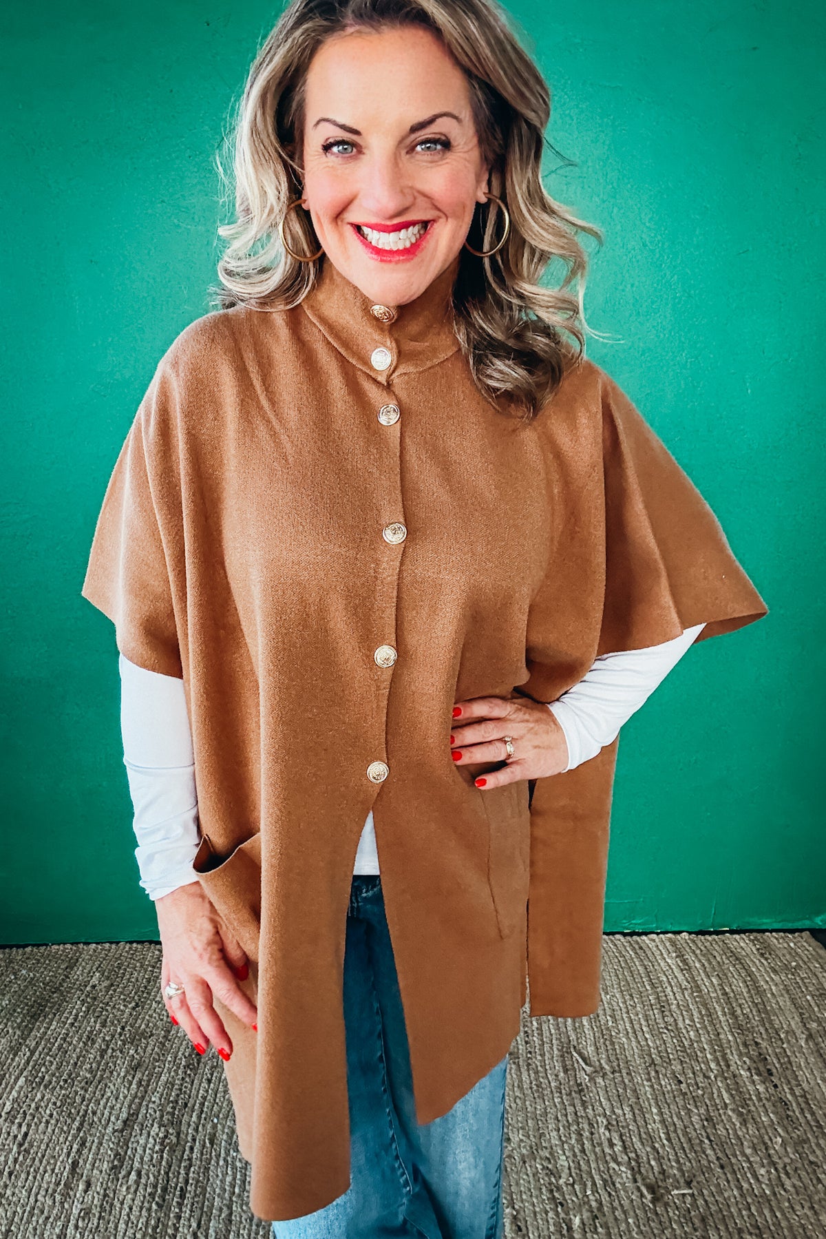 Carla Sweater Knit Cape