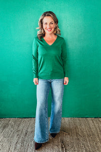 Lucy Lightweight Green Sweater