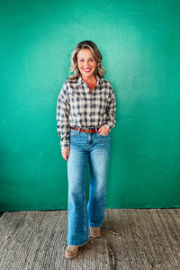 Kate Comfort Stretch High Rise Wide Leg Jeans