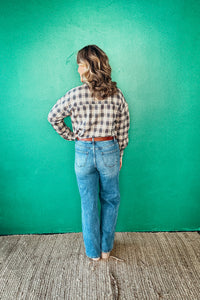 Kate Comfort Stretch High Rise Wide Leg Jeans