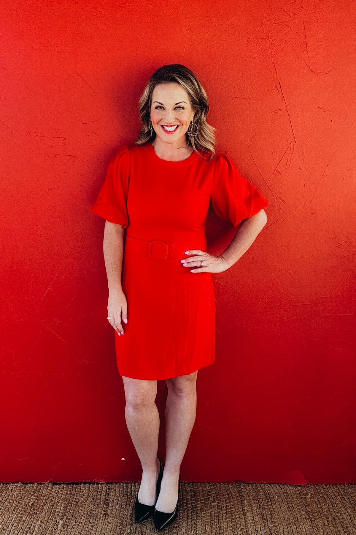 Dorothy Puff Sleeve Princess Line Sheath Dress