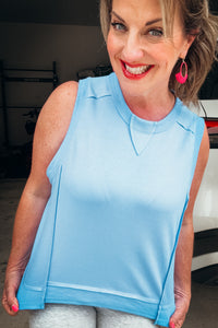 Scout Muscle Tank Top in Peri Blue
