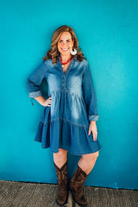 Dakota Tiered Denim Dress