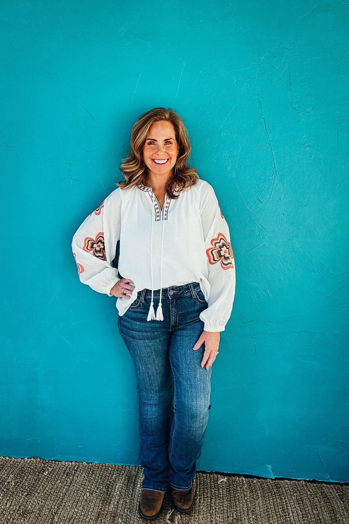 June Loose Fit Peasant Blouse