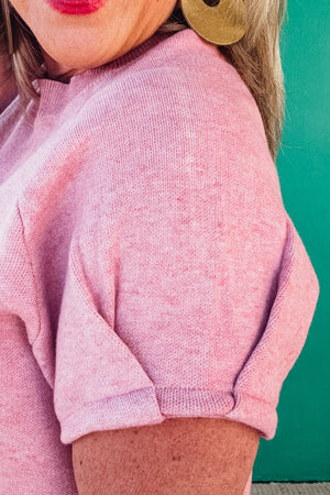 Susie Pleated Puff Short Sleeve Sweater