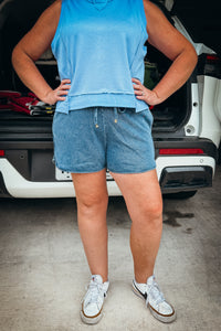 Gabby Refined Denim Stretch Everyday Shorts