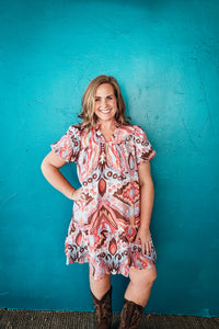 Loretta Boho Swirl Dress