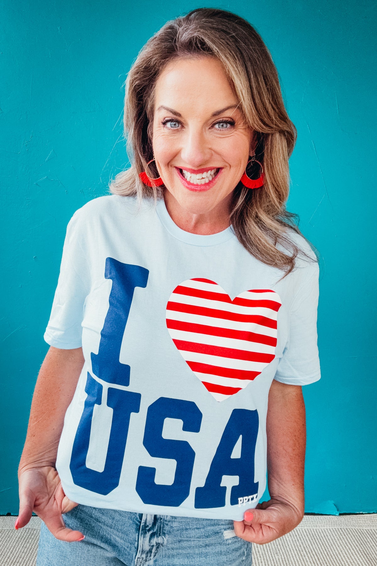 I LOVE USA Graphic Tee